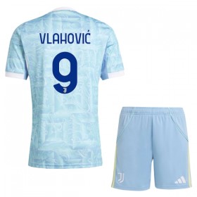 Juventus Vlahovic 9 Venkovní 2025-26 - Dětské Fotbalové Dresy (S/S)